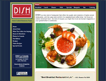 Tablet Screenshot of dishbreakfastlunchanddinner.com